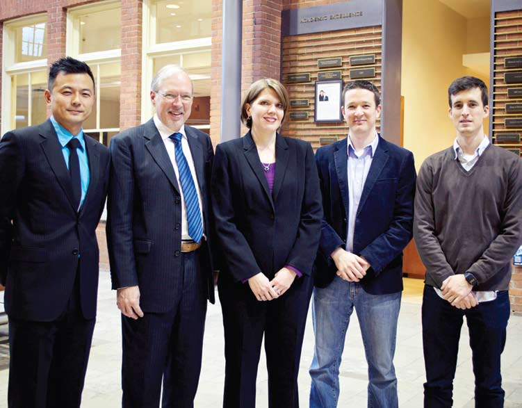 Wei Wang, Dean David Saunders, Jana Raver, Alec Cram and Matthew Philp